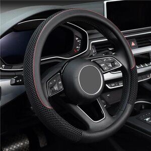 Steering Wheel Cover, Universal 15 inch, Microfiber Leather Viscose,